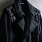 "VALENTINO" Belt docking design leather switching trench coat