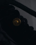 "LOEWE" Late 80s-Early 90s velvet knot tassel handbag