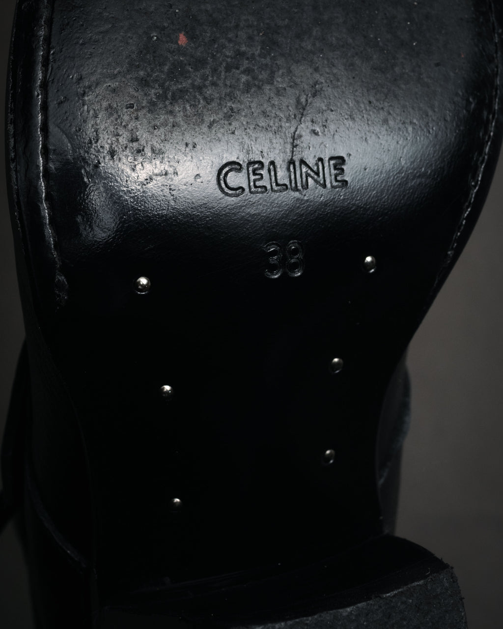 “CELINE” 19-23 Multi buckle zip biker boots