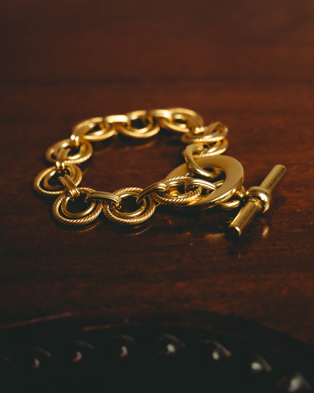 –SPECIAL– "CELINE" 90's Sculptural link bracelet