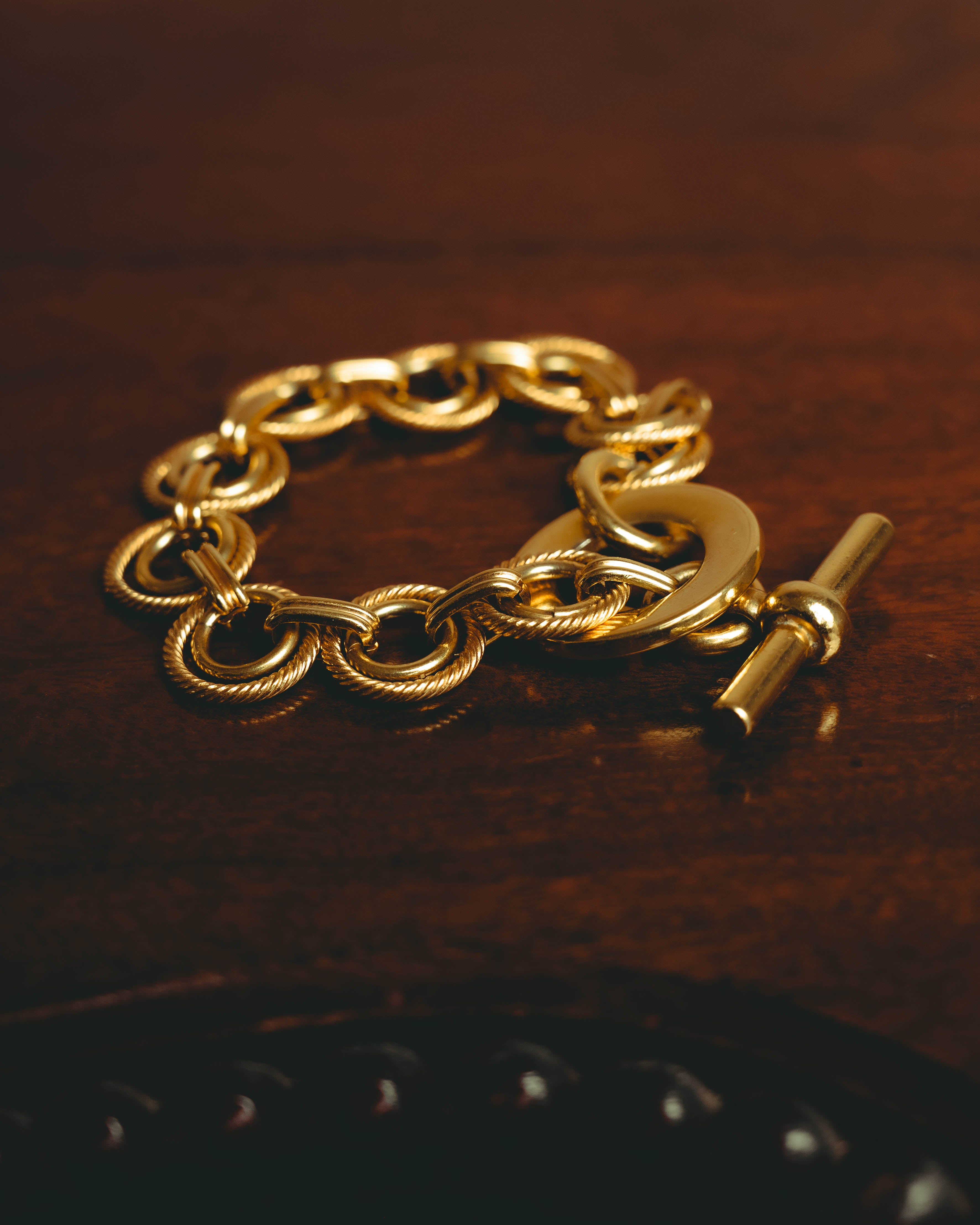 –SPECIAL– "CELINE" 90's Sculptural link bracelet
