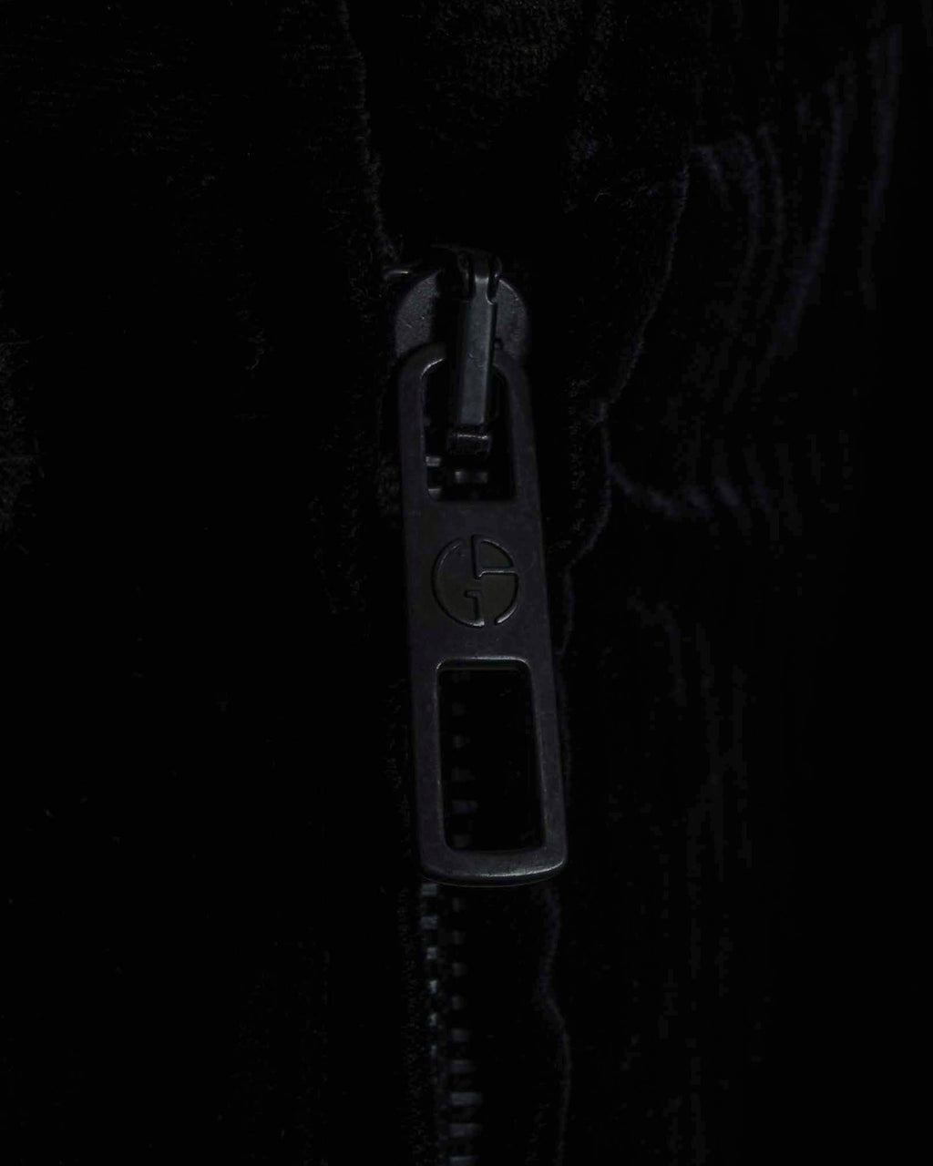 "GIORGIO ARMANI" Velour corduroy double zip up jacket