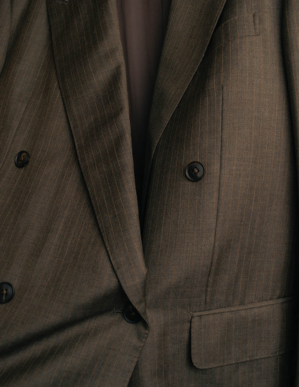 "BURBERRY LONDON" 00's-10's Classic striped double-breasted wool suit