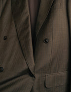 "BURBERRY LONDON" 00's-10's Classic striped double-breasted wool suit