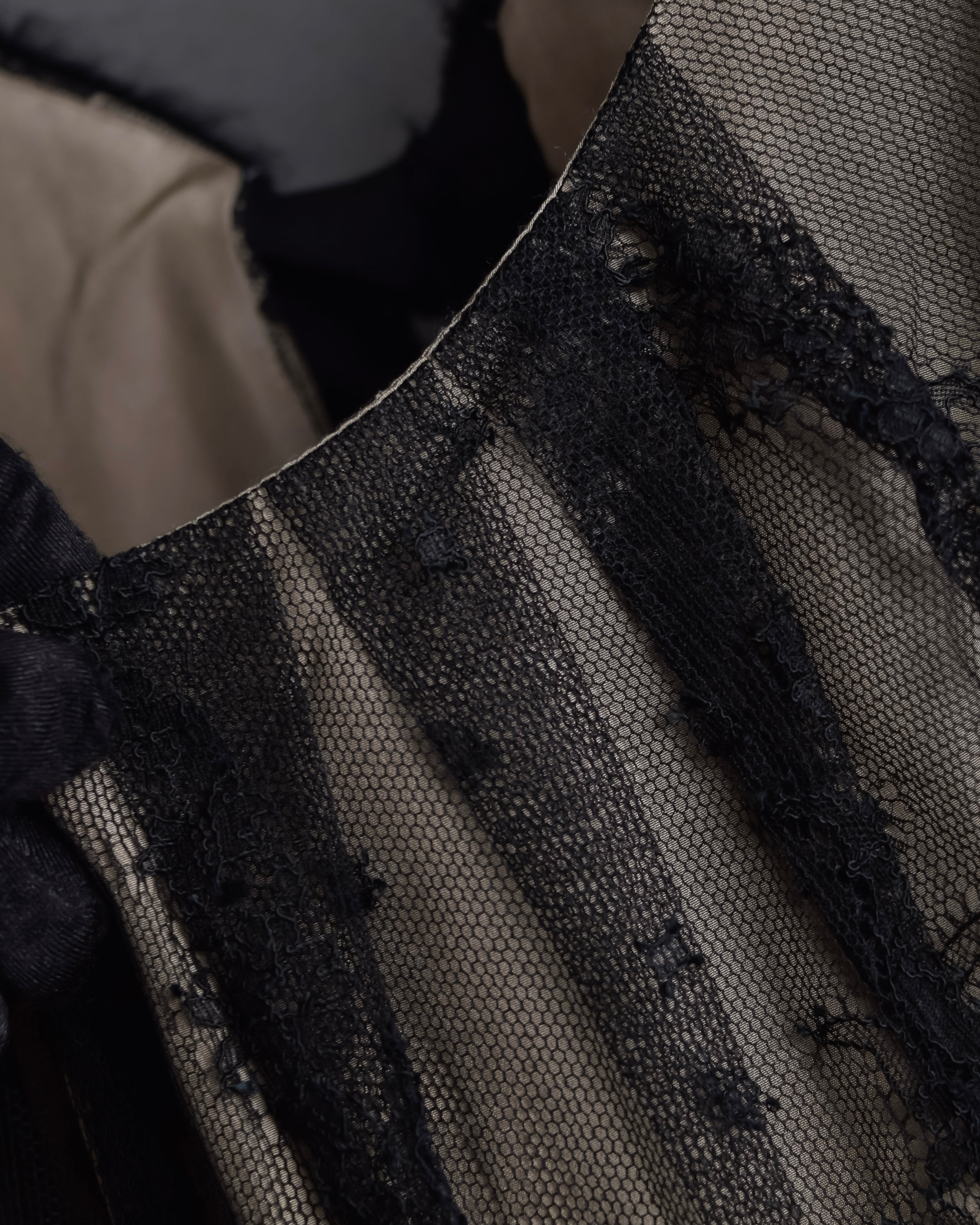 "VALENTINO" Lace layered ribbon design sleeveless dress