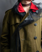 "MAISON MARGIELA" 20AW reconstructed tulle docking trench coat