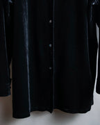 "EXPRESS" Beautiful glossy regular color velour shirt