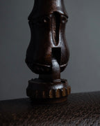 -SPECIAL- "GUCCI"  1980-1986's Inherited model grained leather bamboo bag