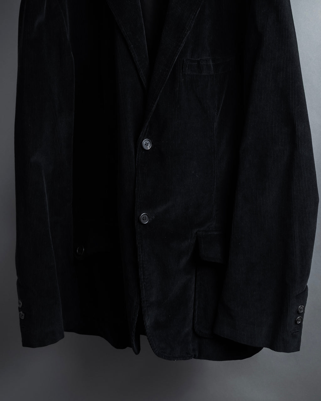 "dunhill" Classically tailored corduroy jacket