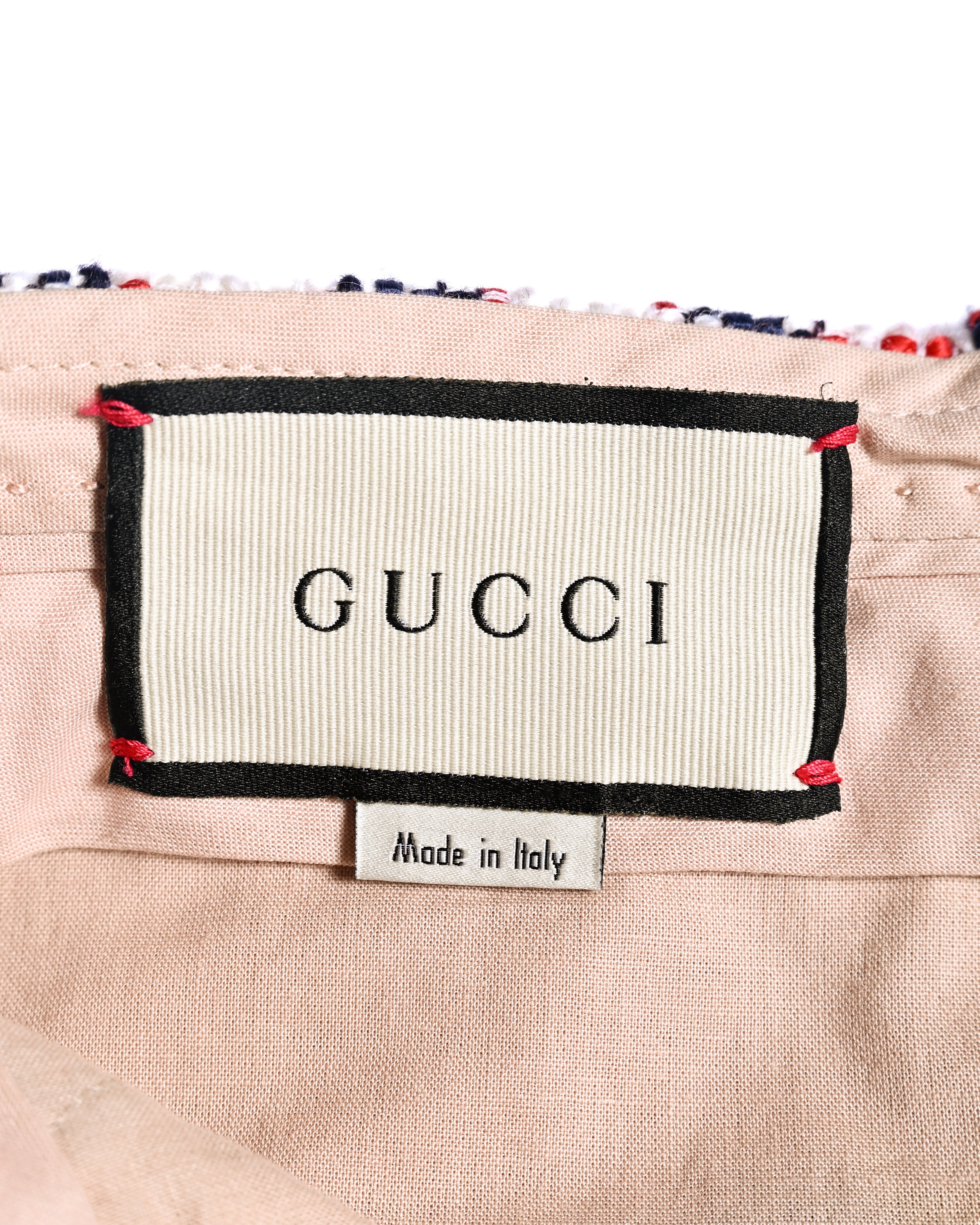 GUCCI by Alessandro Michele / Checkered Pattern Tweed Culotte Pants
