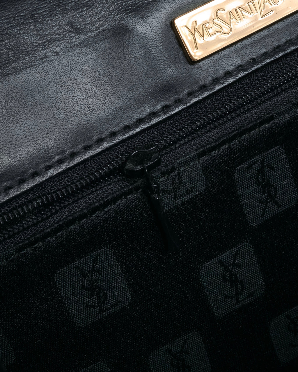 “Yves Saint Laurent” 80’s-90’s Croc embossed lace-up handbag