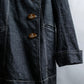 "Vivienne Westwood RED LABEL" Asymmetrical button design mid length denim coat