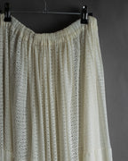 "YOHJI YAMAMOTO" 1992SS eyelet cutwork lace design long skirt