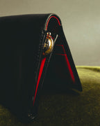"Christian Dior" 80's-90's Black and red bifold wallet