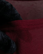 "YOHJI YAMAMOTO FEMME" 13SS Burgundy color sheer pullover