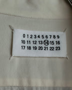 "Maison Martin Margiela" 2010SS triple layer folded fly front shirt