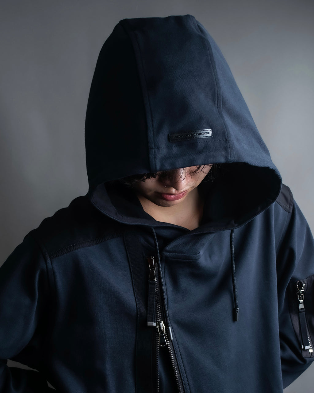 "DIESEL BLACK GOLD" Oversized multi-functional design hoodie