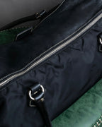 "PRADA" Nylon leather combination one shoulder bag