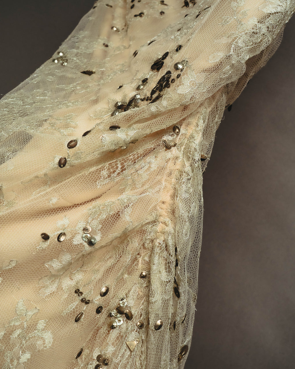–SPECIAL– "VALENTINO" 00's-10's Embellished lace cocktail dress