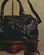 “RED VALENTINO” 2010’s lace bow leather two-way bag