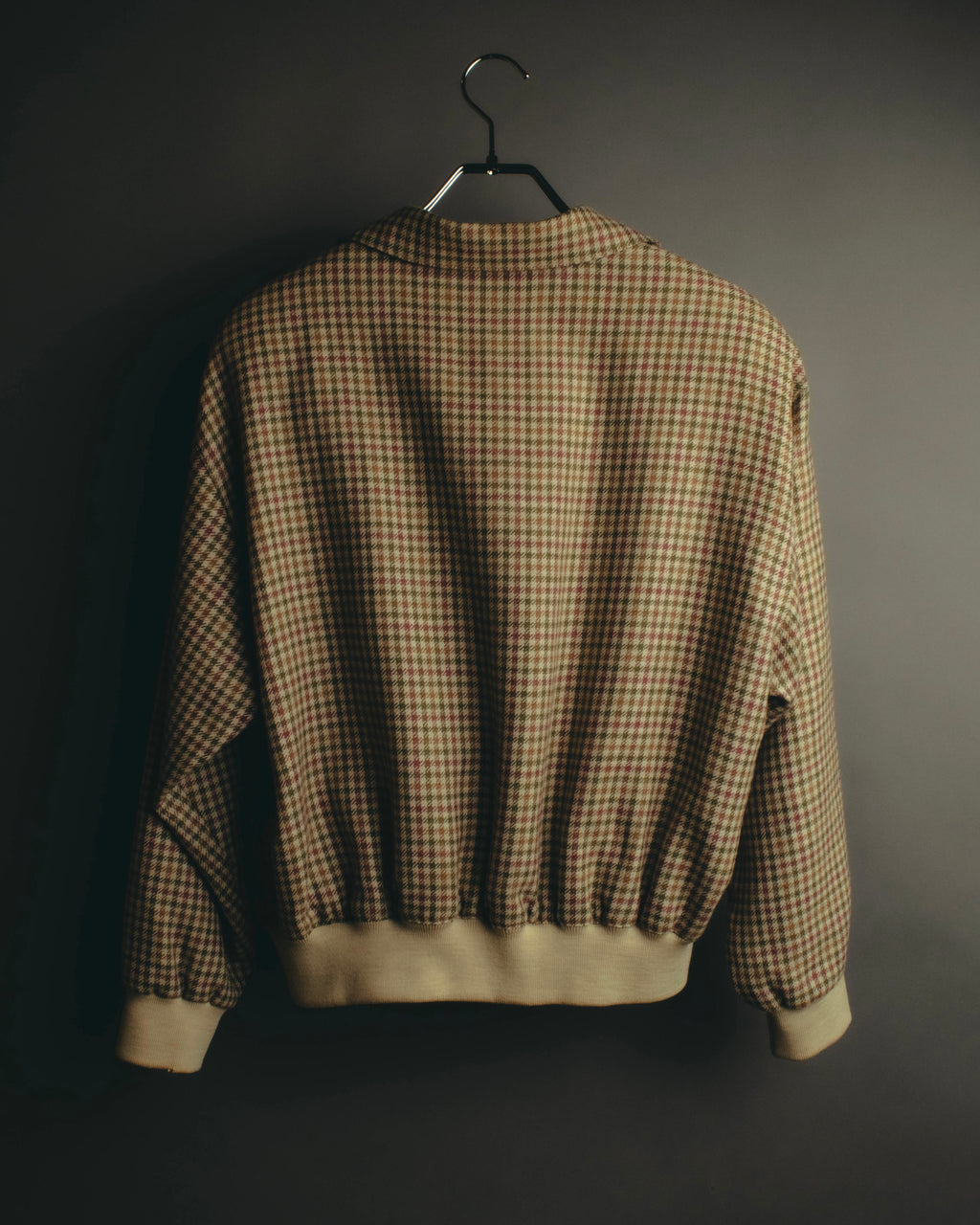 "Christian Dior" 80's-90's Wool check bomber jacket