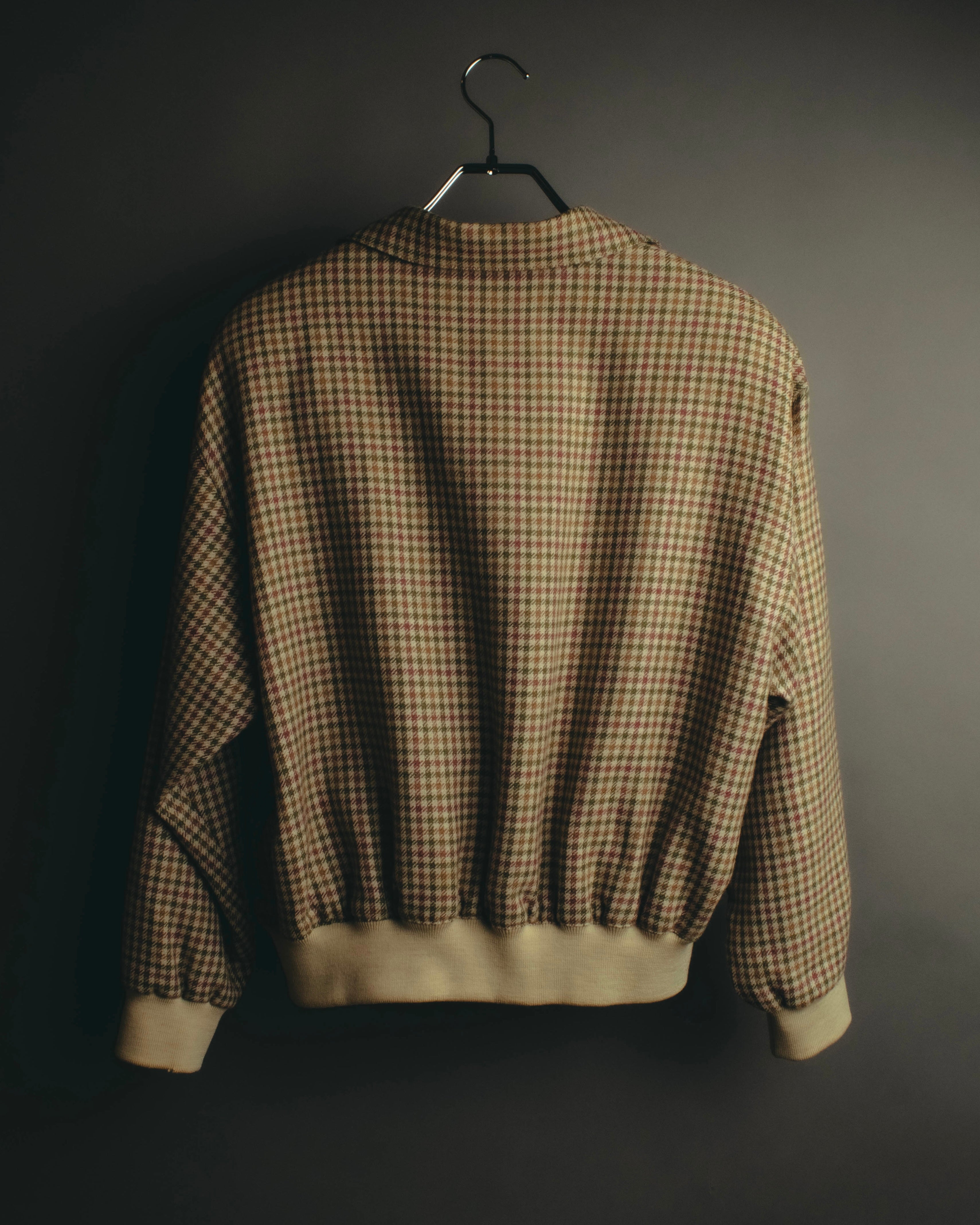 "Christian Dior" 80's-90's Wool check bomber jacket