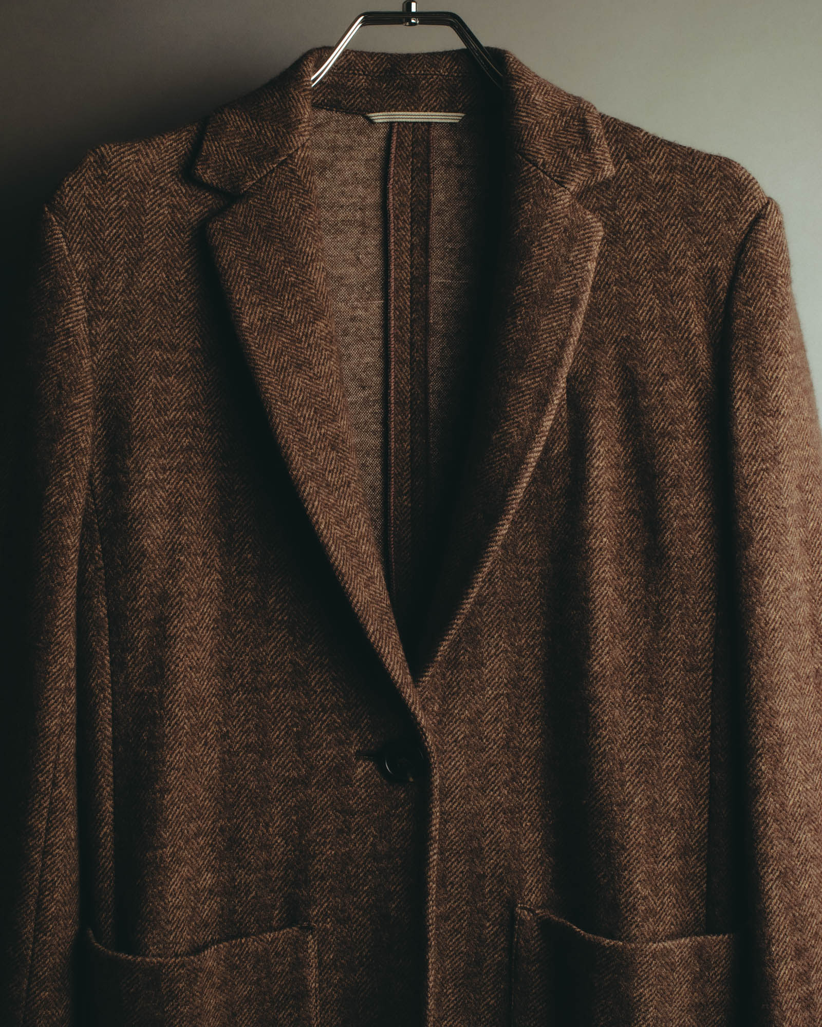 “WEEKEND MaxMara” 2010’s herringbone jersey single-button tailored jacket