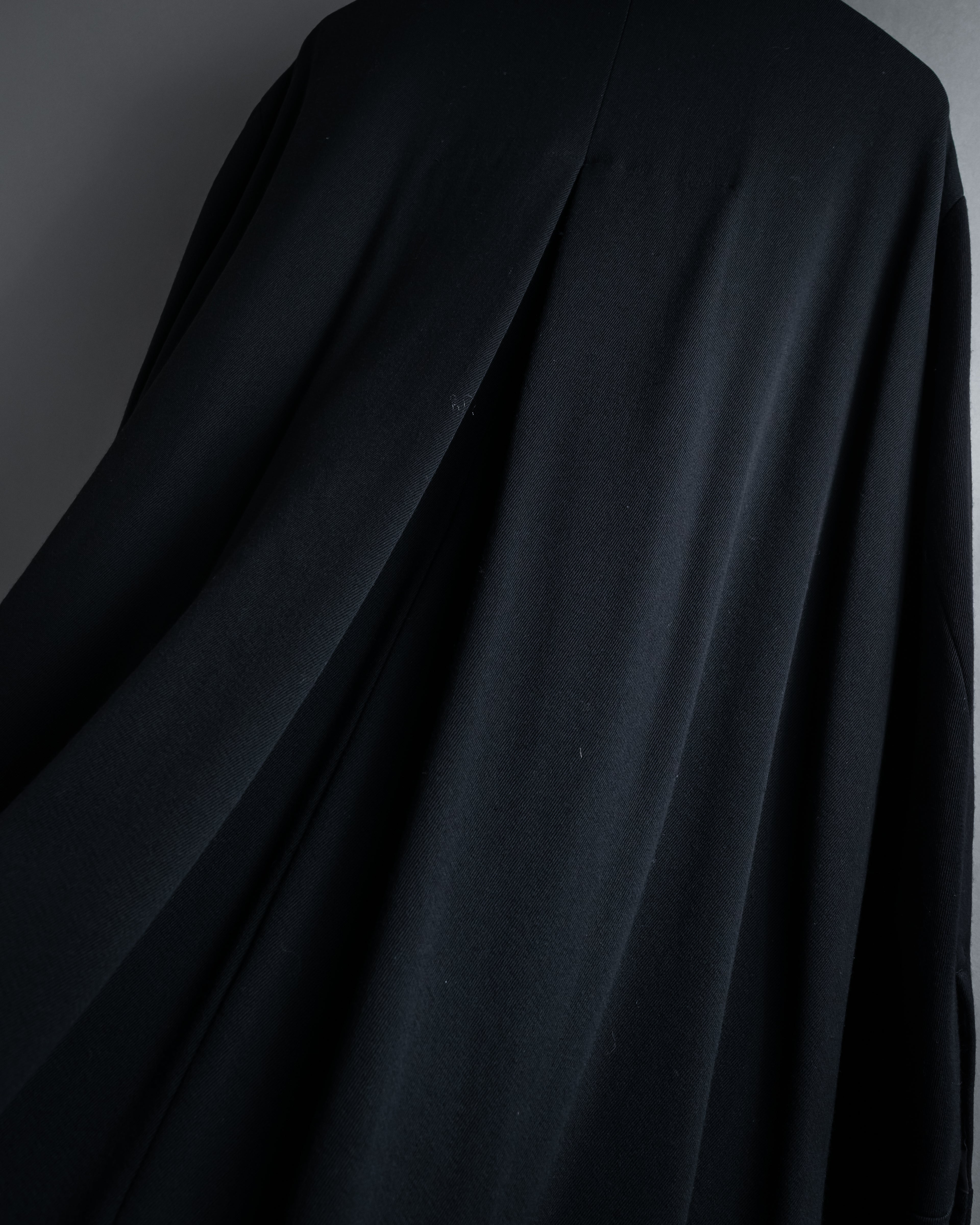 -SPECIAL- "Y's" 15AW Cape design panel oversized stand collar coat