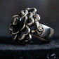 "2003's CHANEL" Camellia motif coco mark engraved ring