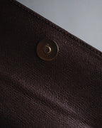 "Max Mara" Structured top handle leather shoulder bag