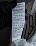 "Saint Laurent" 22SS Ribbon lace design tuxedo shirt