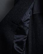 "BURBERRY" Marbled wool unlined tailored jacket