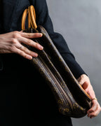 "LOUIS VUITTON" Porto document voyage monogram pattern boston bag