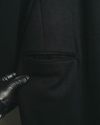 -SPECIAL- “VALENTINO” 2000’s Satin lapel single breasted wool coat