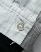 "Y's" 90's-00's Open collar long cotton shirt coat
