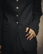 -SPECIAL- “HERMES” 00’s Technical wool equestrian jacket with red lining