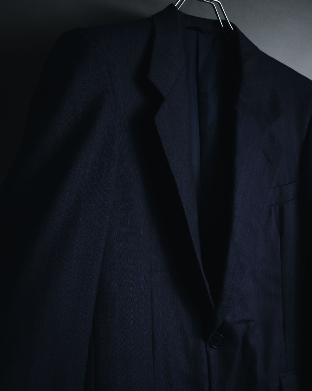 "BALENCIAGA" Tailored Two-Piece Suit Set with Subtle Pinstripes