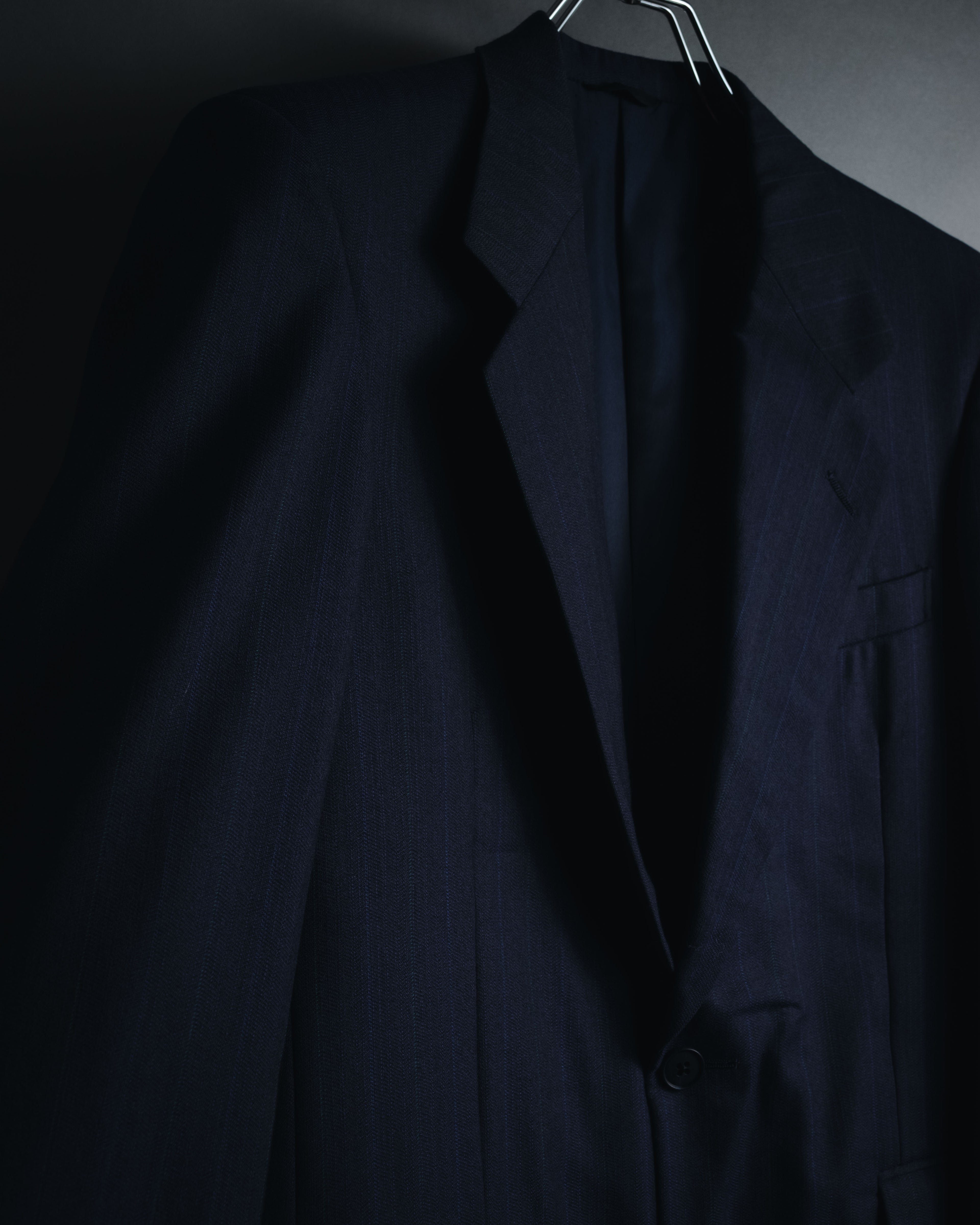 "BALENCIAGA" Tailored Two-Piece Suit Set with Subtle Pinstripes