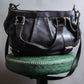 "Max Mara" Horizontal tuck design 2way leather bag