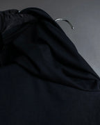 "Y-3" Asymmetrical three-stripes wrap dress