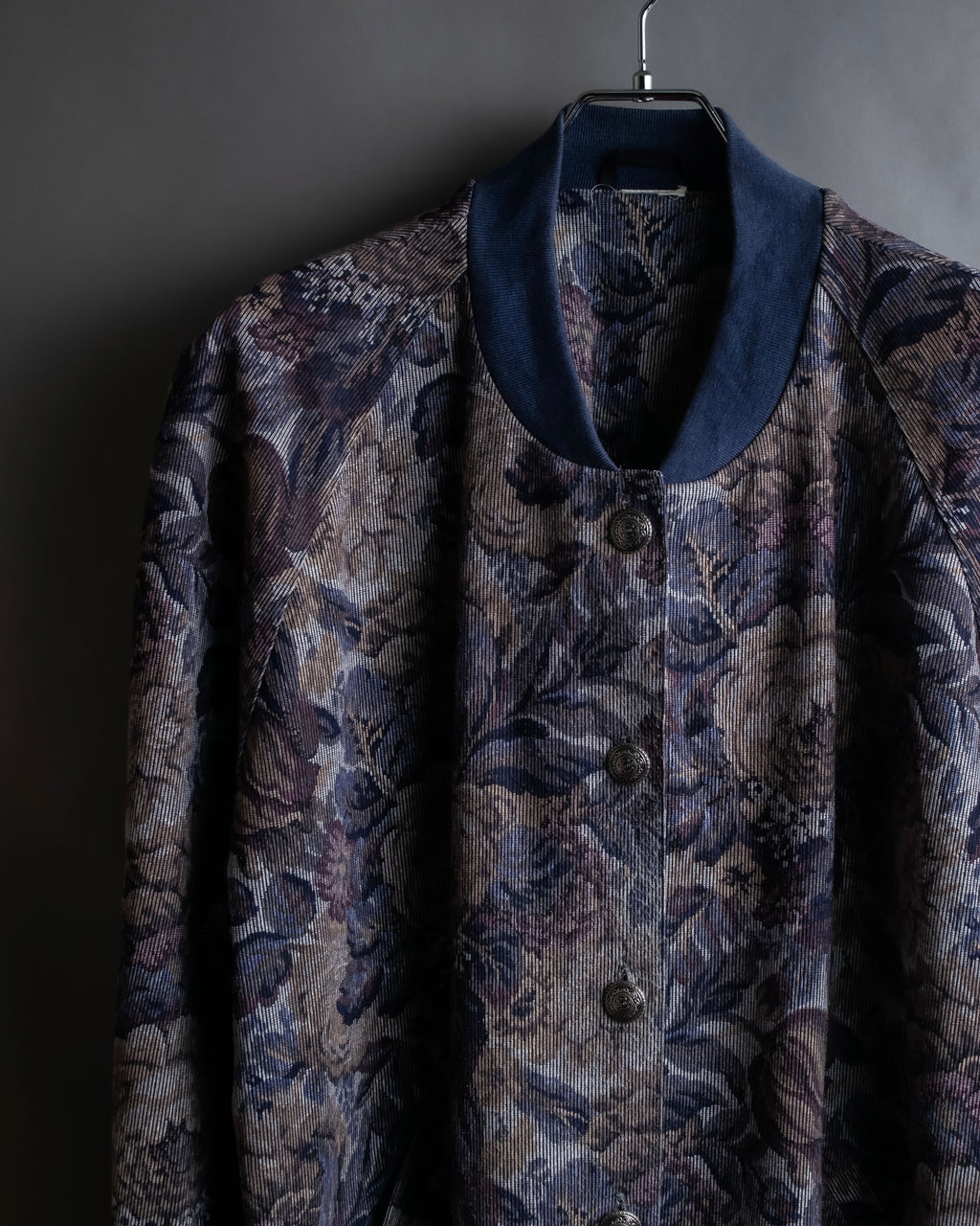 Vintage jacquard floral pattern jacket