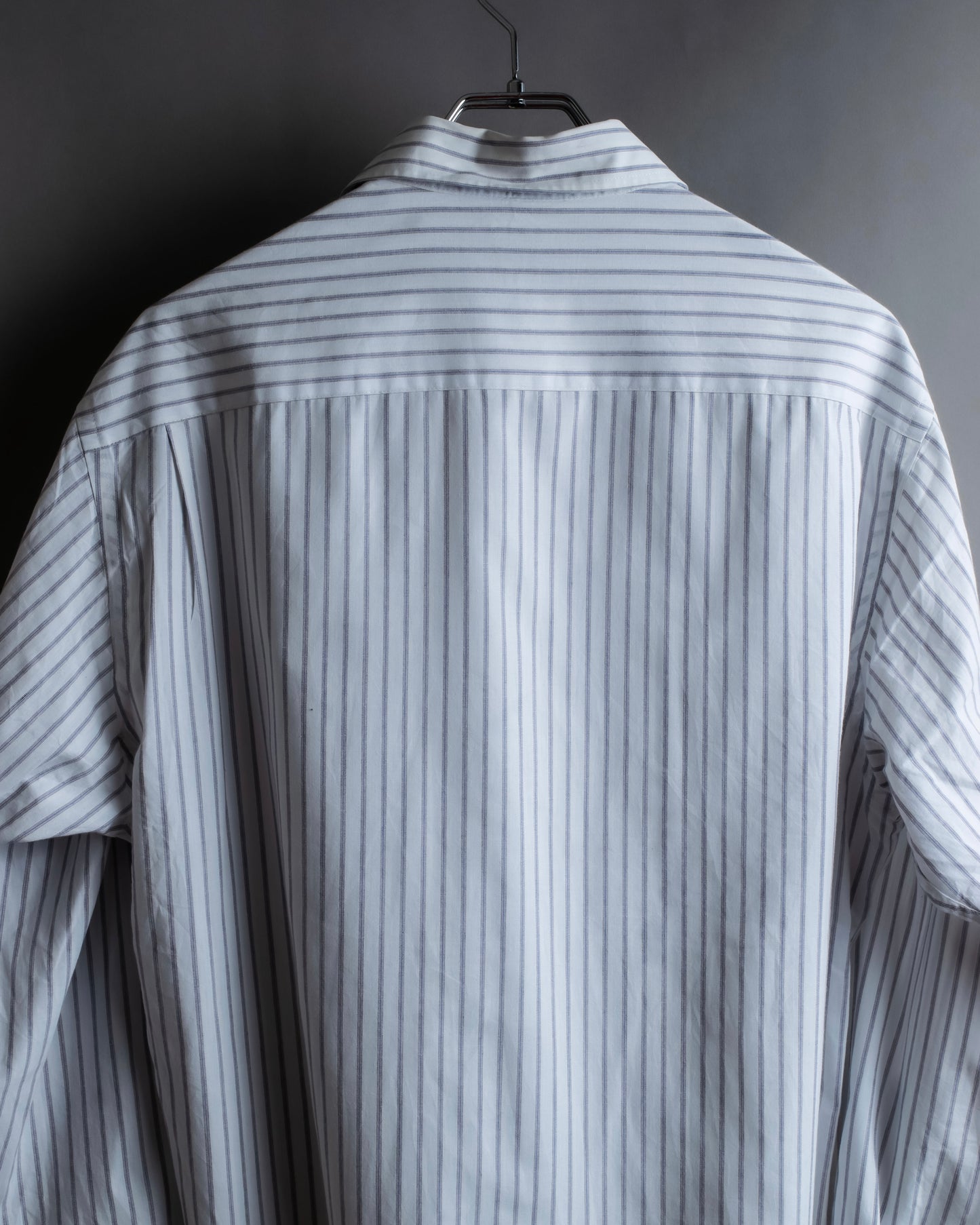 "YVES SAINT LAURENT" Button down design striped shirt