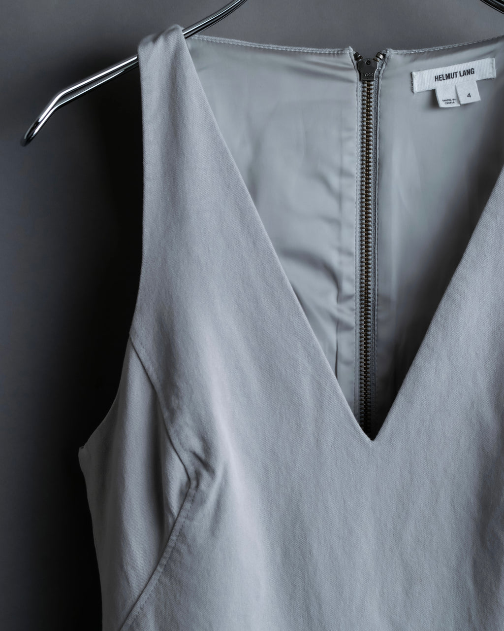 “Helmut Lang” Asymmetry designed v neck one piece