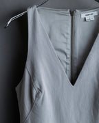 “Helmut Lang” Asymmetry designed v neck one piece