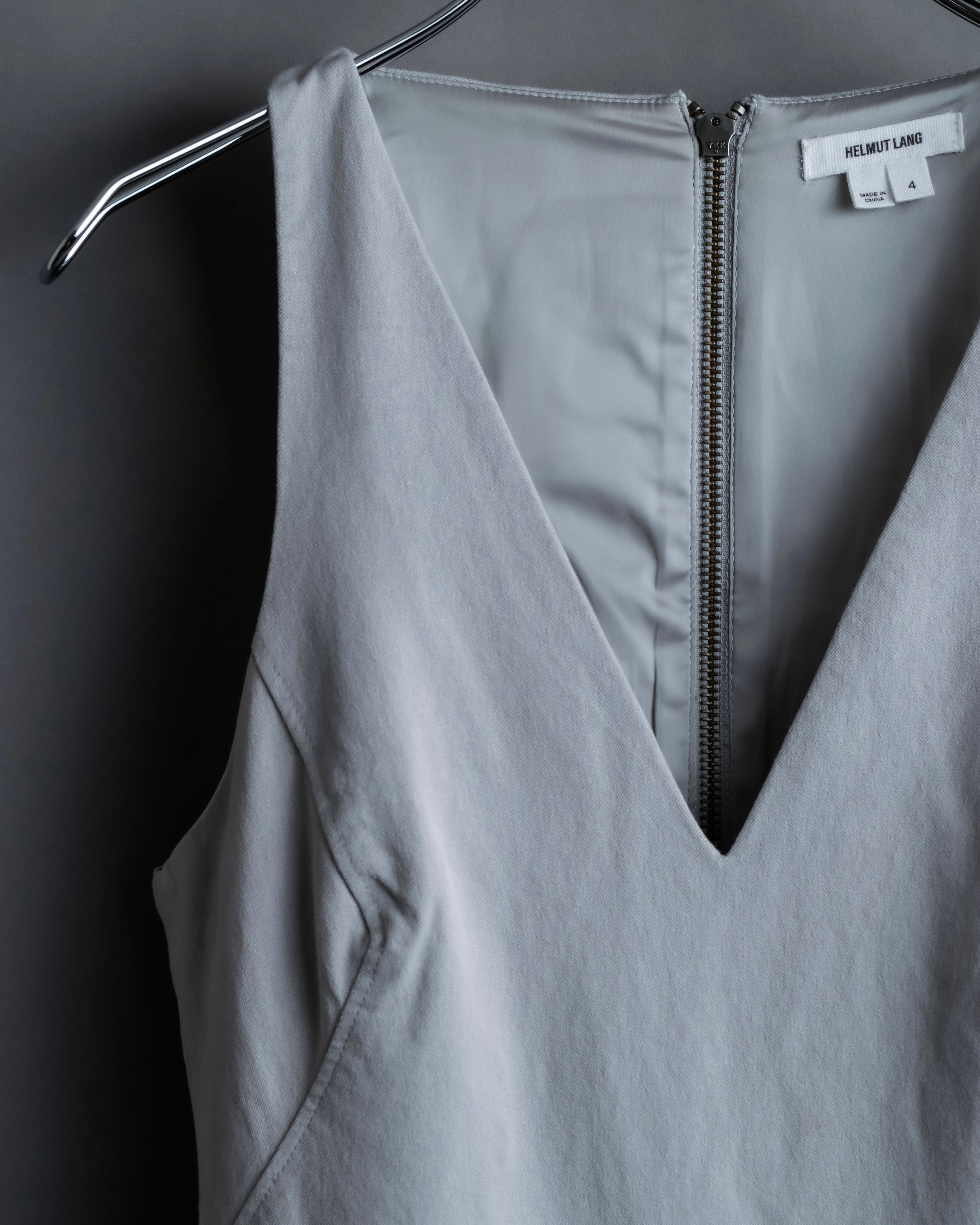 “Helmut Lang” Asymmetry designed v neck one piece