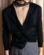 "DOLCE &amp; GABBANA" 100% silk snap button oversized cardigan