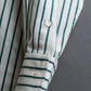 "BURBERRYS" Green stripe pattern oversized shirt