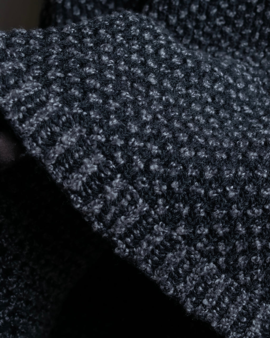 "DOLCE & GABBANA" Poncho silhouette waffle knit pullover