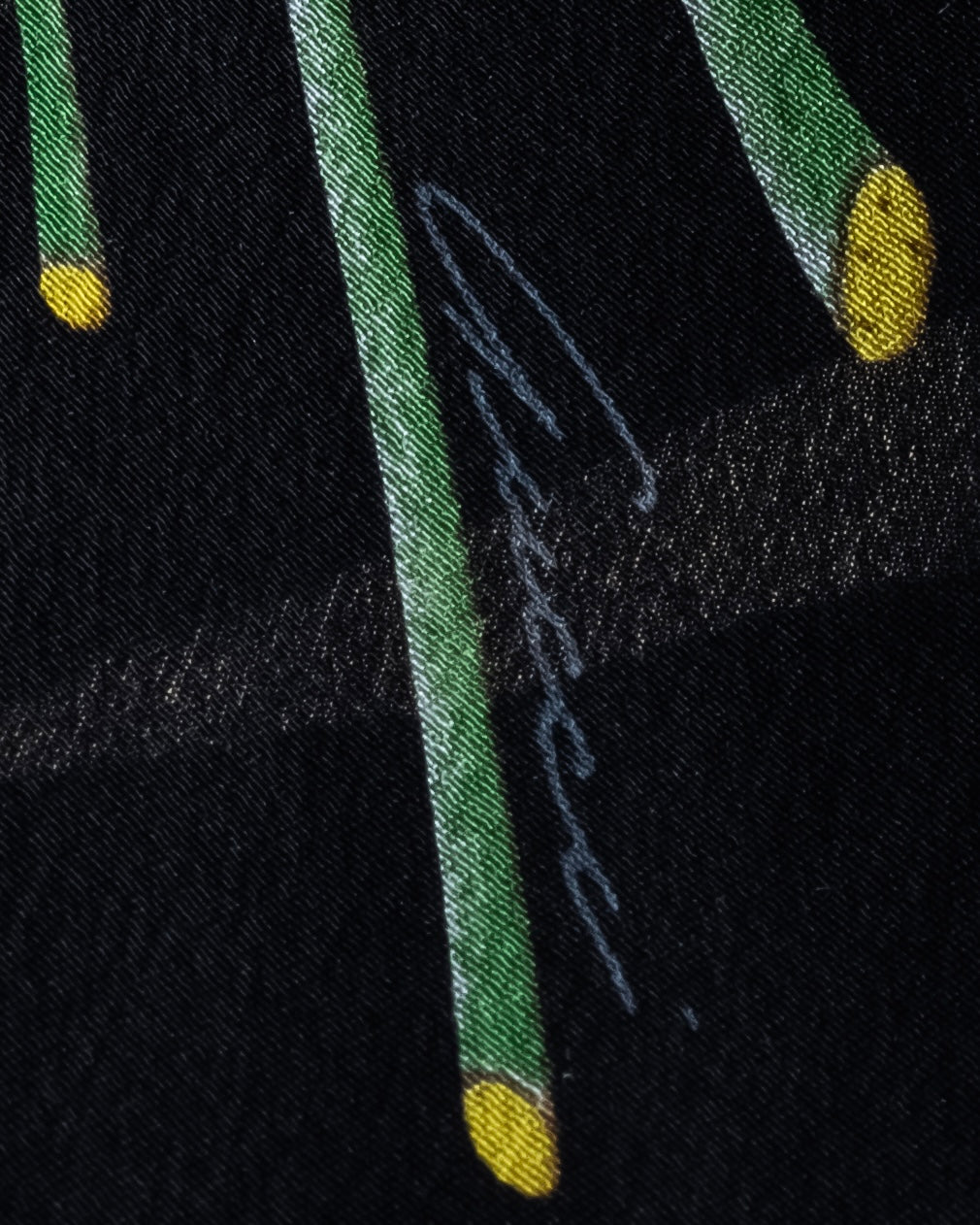 "GUCCI" Flower＆insect motif silk scarf