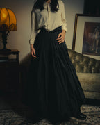 –SPECIAL– GIANFRANCO FERRE 00's Dramatic pleated maxi skirt